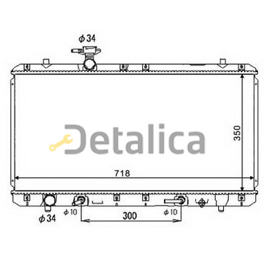 Радиатор охлаждения для Сузуки Лиана 1.5 1.6 AT Китай Радиатор охлаждения для Сузуки Лиана 1.5 1.6 AT Китай