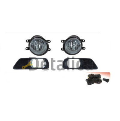 Фара противотуманная левая+правая комплект с проводкой кнопкой решетка бампера для Тойота Камри 2006-2008 (Китай)