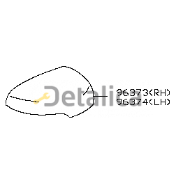 Крышка зеркала правая для Ниссан Теана J32 оригинал