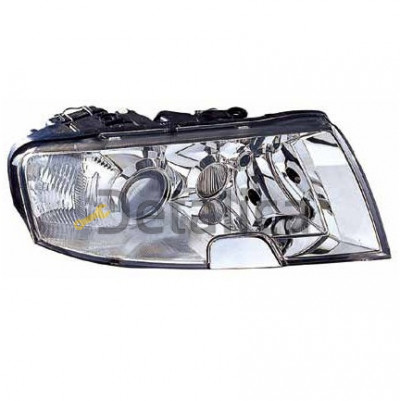 Фара правая с противотуманкой рег мотора для Шкода Суперб от 2002-2007 (Depo)