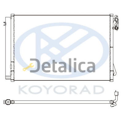 Радиатор кондиционера для BMW E90 Koyo Япония