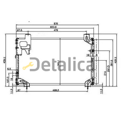 Радиатор кондиционера для Тойота Авенсис 2 (Nissens)