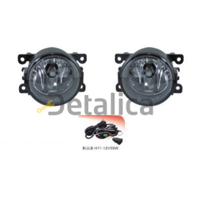 Фара противотуманная левая+правая комплект с проводкой кнопкой для Рено Меган от 2003 RNMEG03-073-N