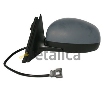 Зеркало левое электр с подогревом грунт для Шкода Фабия 2 от 2007 (Тайвань) aspherical