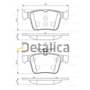 Колодки тормозные задние для Шкода Кодиак Bosch Германия