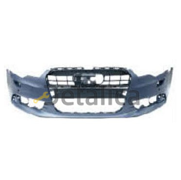 Бампер передний с отв под омыватели фар под датчики для Ауди А6 С7 от 2011 (Китай)