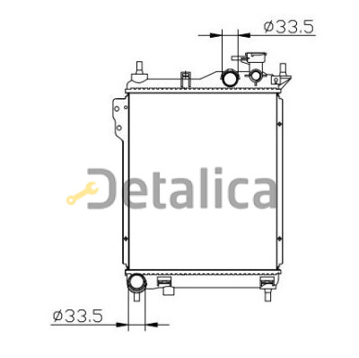 Радиатор охлаждения для Хендай Гетц от 2003 (Китай)