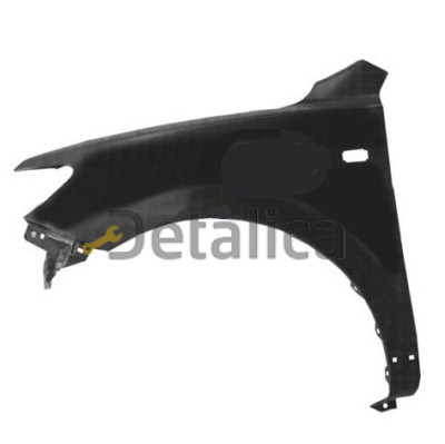 Крыло переднее левое с отверстием под повторитель для Хендай Санта Фе 2 от 2006 до 2009 (Тайвань)