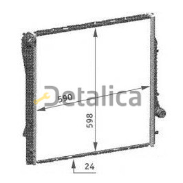 Радиатор охлаждения для BMW E53 X5 от 2000