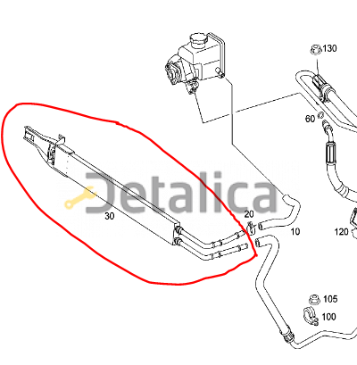 Радиатор ГУР (гидроусилитея) для Мерседес W639 original