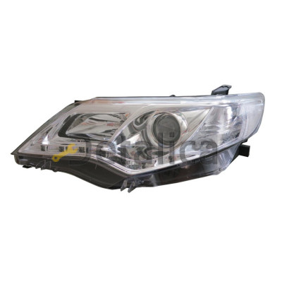 Фара левая + правая комплект тюнинг линзованная с рег мотора внутри хром для Тойота Камри V50 от 2013 (Sonar)