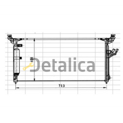 Радиатор кондиционера для Инфинити FX35 | FX45 2003-2006 Китай