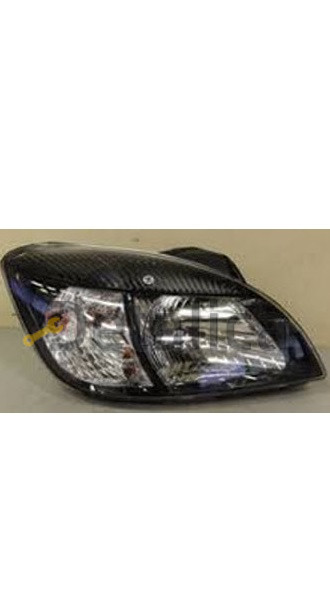 Фара правая внутри черная для Киа Рио 2 от 2005 (Китай)