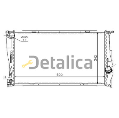 Радиатор охлаждения для BMW E87 Nissens