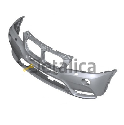 Бампер передний с отверстиями под омыватель фар грунтованный для BMW F25 X3 Series от 2011