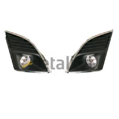 Фары противотуманные комплект с решетками бампера Шевроле Круз 2013-2015