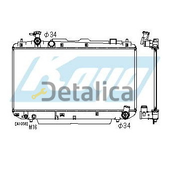 Радиатор охлаждения для Тойота Рав 4 2 поколение МТ 2.0 Koyo Япония