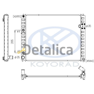 Радиатор охлаждения для инфинити ЕХ35 от 2009 АТ Китай Радиатор охлаждения для инфинити ЕХ35 от 2009 АТ Китай
