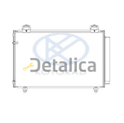 Радиатор кондиционера для Тойота Авенсис 2 1.6 - 1.8 (Koyo)