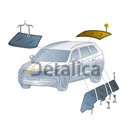 Стекло крышки багажника для Шкода Кодиак оригинал