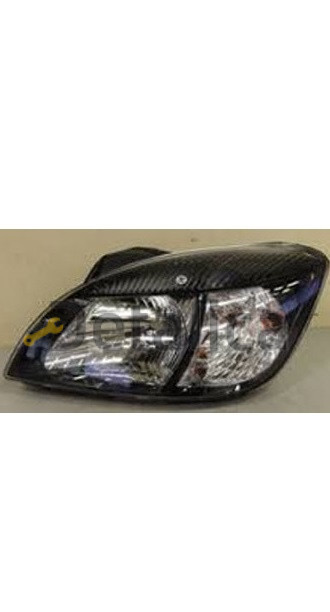 Фара левая внутри черная для Киа Рио 2 от 2005 (Китай)