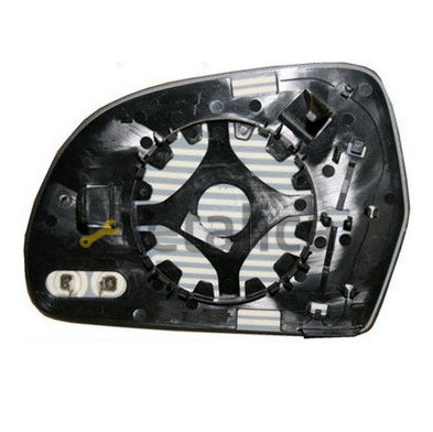 Стекло зеркала левое с подогревом для Ауди А4 Б8 от 2007 (Тайвань) convex