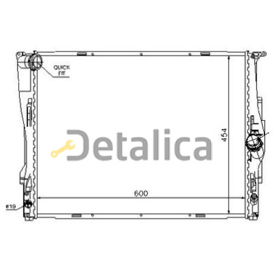 Радиатор охлаждения для BMW E87 Nissens 2