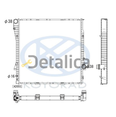 Радиатор охлаждения для BMW E53 X5  KOYO от 2000