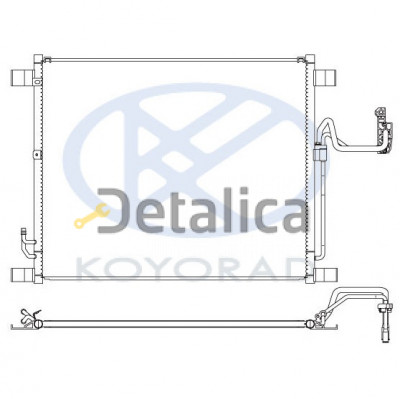 Радиатор кондиционера для Инфинити ЕХ25, ЕХ35, ЕХ37 Koyo Япония