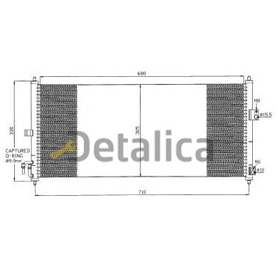 Радиатор кондиционера для Ниссан Примера P12 Nissens Дания