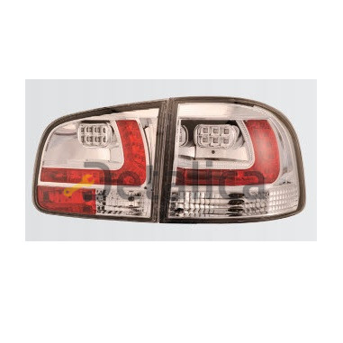 Фонарь задний внешний + внутренний левый правый тюнинг комплектс диодами хром для Фольксваген Туарег от 2003-2009 (Sonar) 