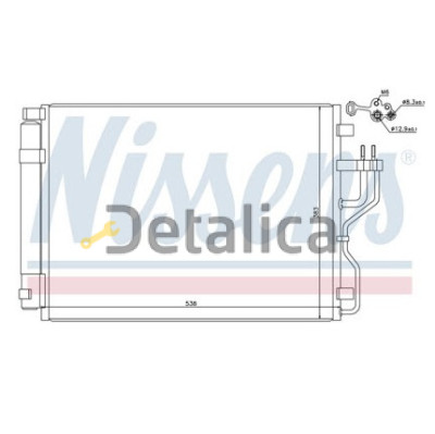 Радиатор кондиционера dis для Хендай IX35 от 2010 (Nissens)