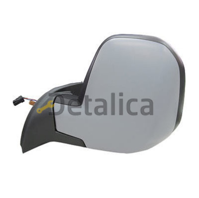 Зеркало левое электрическое с подогревом для Ситроен Берлинго convex грунт