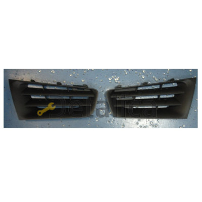 Решетка радиатора левая+правая комплект Италия для Рено Меган от 2005
