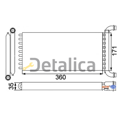 Радиатор печки для Фольксваген Крафтер 2.0 TD Hella
