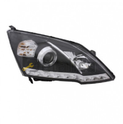 Фары комплект тюнинг линзованная DEVIL EYES со светящимся ободком EAGLE EYES внутри черный-хром для Хонда СРВ 3