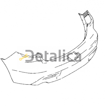 Усилитель бампера задний седан для мазда 3 от 2009