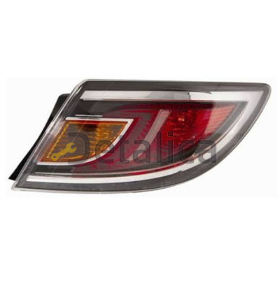 Фонарь задний внешний правый внутри красный для мазда 6 от 2010