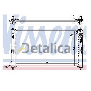 Радиатор охлаждения для Митсубиси Лансер 10 от 2007 АТ Nissens Дания
