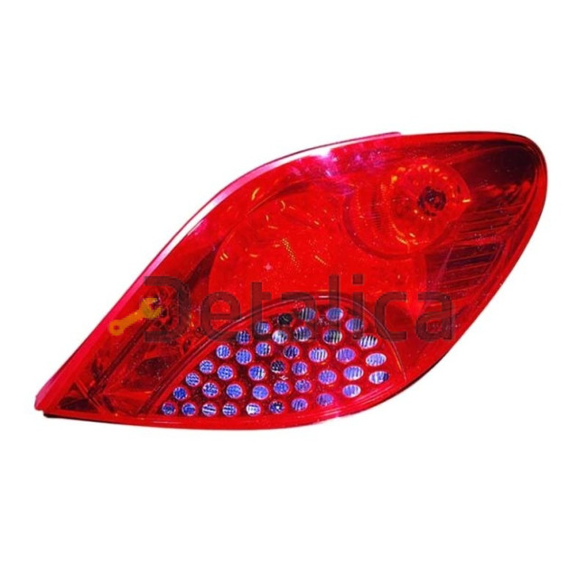 Фонарь задний внешний правый для Пежо 207 от 2005-2009