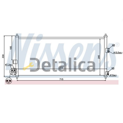 Радиатор кондиционера для Ниссан Примера П12 Китай