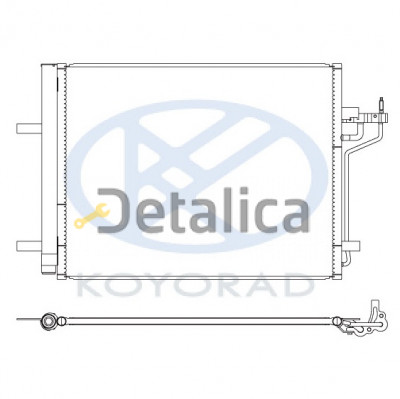Радиатор кондиционера для Форд Си-Макс от 2010 Koyo Япония