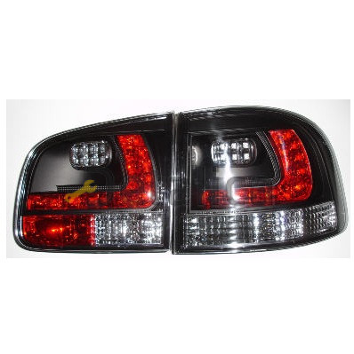 Фонарь задний внешний левый+правый комплект тюнинг с диод  прозрачный внутри черный для Фольксваген Туарег от 2003-2009 (Sonar)