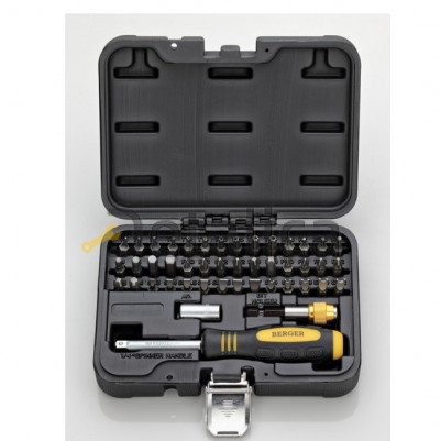 Набор бит 45 предметов 1/4"  BERGER BG-45SB