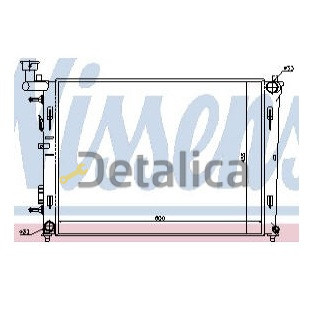 Радиатор охлаждения для Хендай I30 от 2007 (NISSENS)