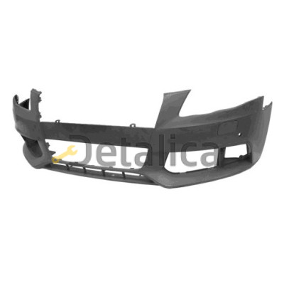 Бампер передний с отв под датчик под омыватель фар грунт для Ауди А4 В8 от 2007 (Тайвань)