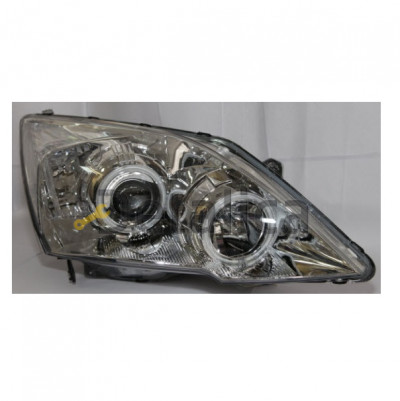 Фары комплект-тюнинг линзованные со светящимся ободком EAGLE EYES внутри хром для Хонда СРВ 3