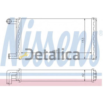 Радиатор отопителя для Мерседес W463 Gelandewagen Nissens Дания