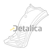 Подкрылок переднего крыла левый передняя часть для BMW F25 X3 Series от 2011