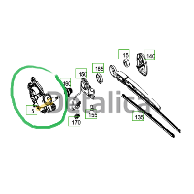 Моторчик заднего стеклоочистителя Мерседес 447 V-Class